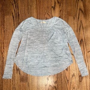 Grey Flowy long sleeve top